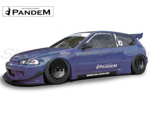 Honda Civic Side Skirts - GReddy - EG Hatchback Pandem Rocket Bunny - `92-`95